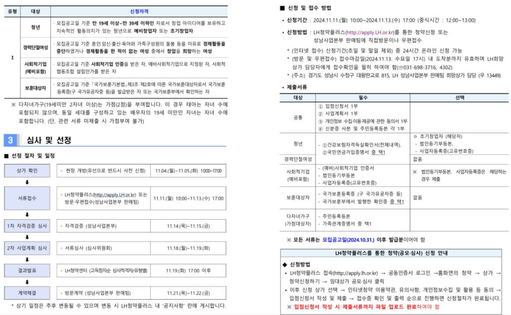 LH희망상가-판교2밸리-기업지원허브108호-입점자모집공고문_2